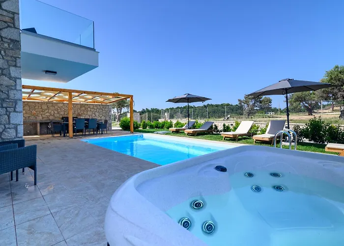 Vilă Drakos Estate - Luxury Pool Asgourou