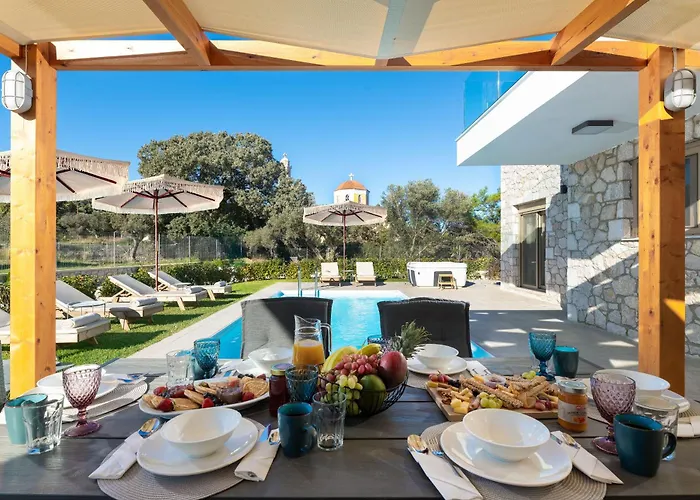 别墅 Drakos Estate - Luxury Pool 阿斯格罗